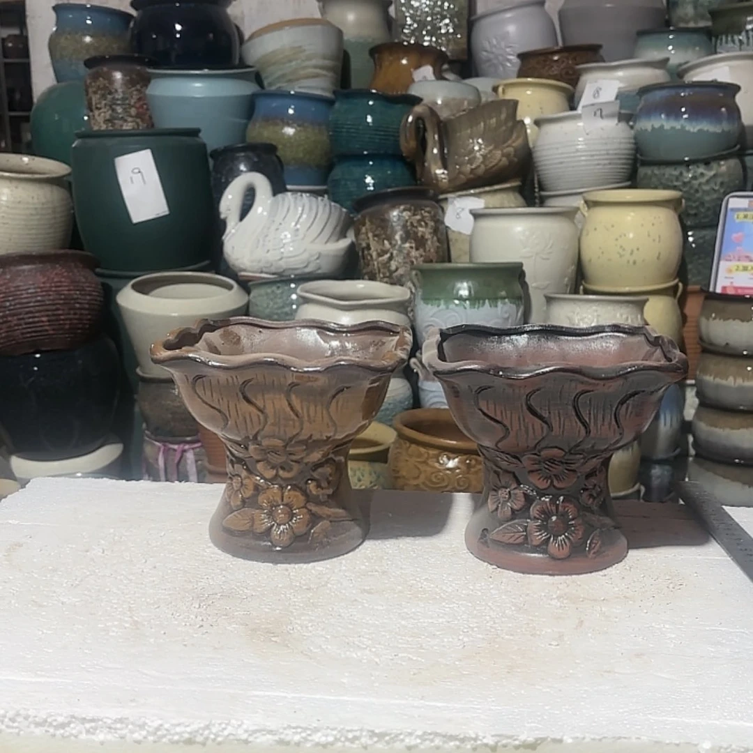 【闪购商品】紫砂花盆17*15尺寸两个