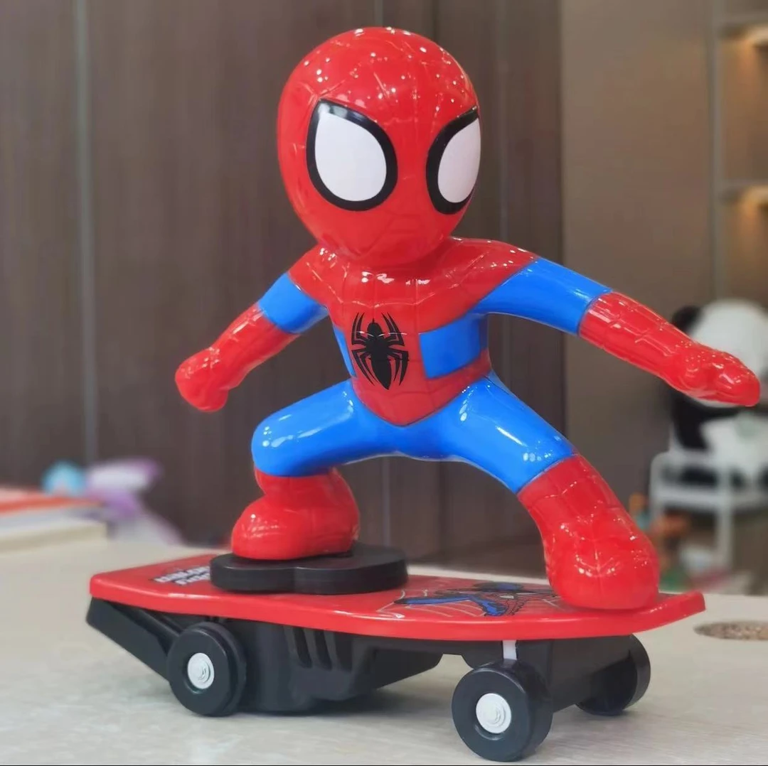 【不带电池】带灯光音乐炫酷超人滑板车特技滑板车自动电动玩具