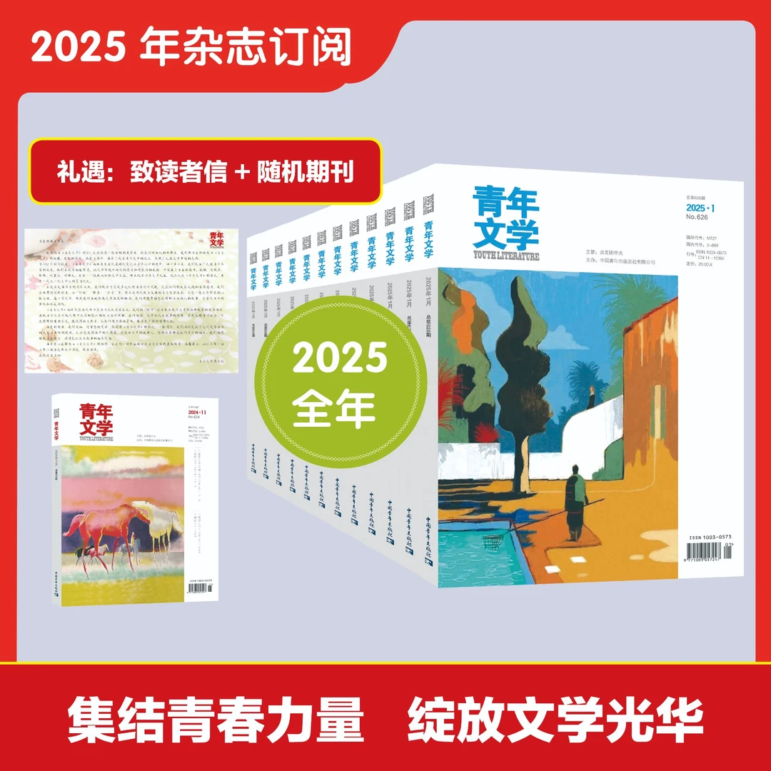 【中国青年】《青年文学》杂志订阅-2025年1月起订全年（发12次）
