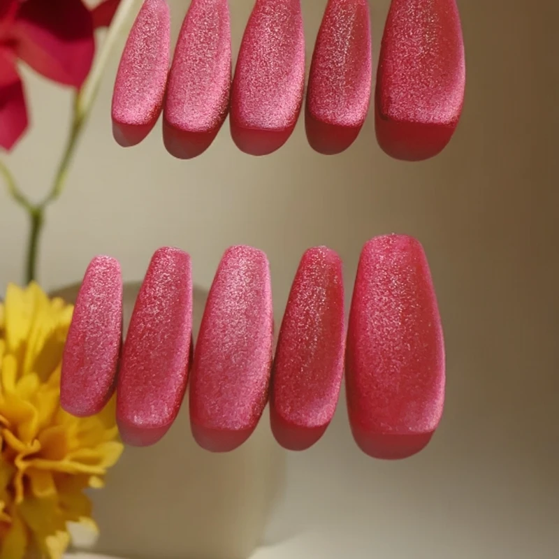 手工猫眼甲穿戴甲独特设计美甲工具