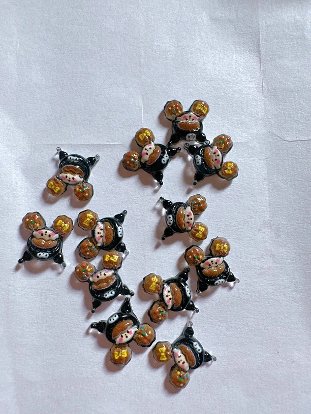 美甲饰品  变色彩色冰透