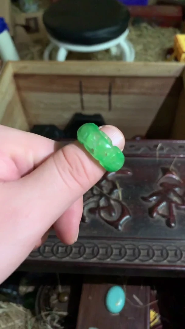 【闪购商品】翡翠戒指未镶嵌德诚精品专属摆件