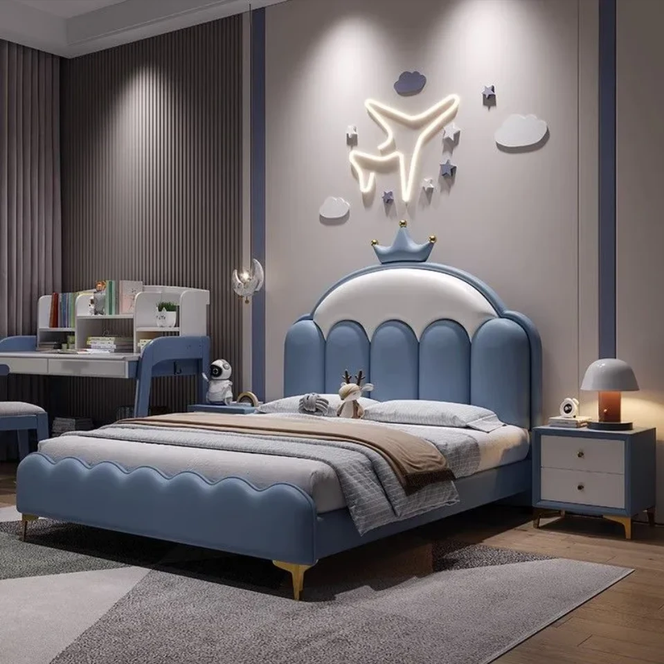 粉色公主床皇冠床女孩儿童房学生床可爱床家用小孩床女生居家好物