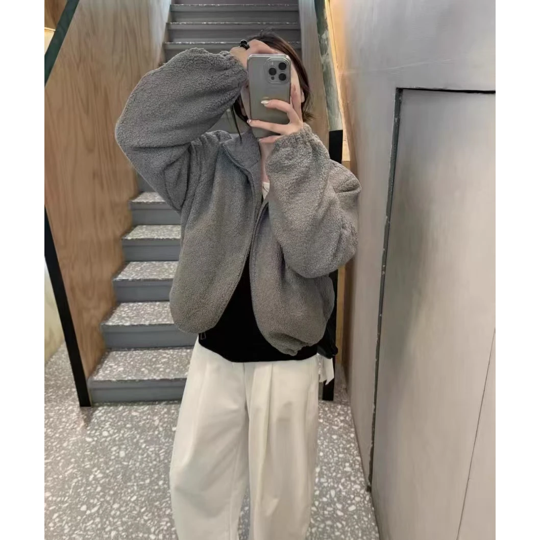 【no/退换】在韩~2024新款东大门圈圈羊毛外套