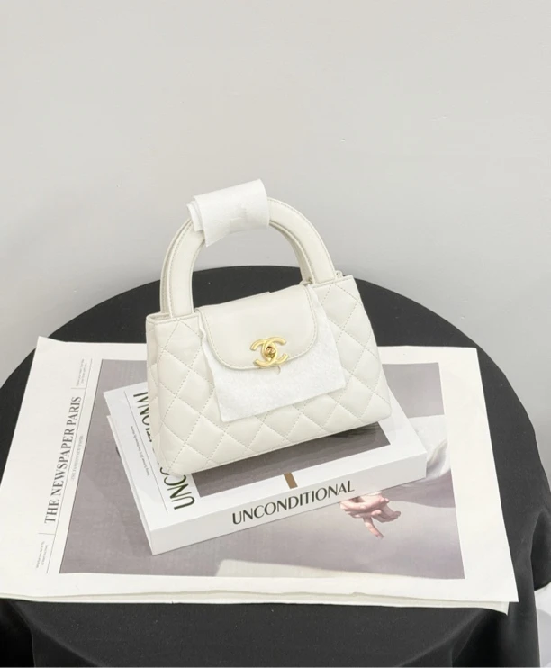 未使用 Chanel/香奈儿 Kelly大号白色 全套 拍下送中检