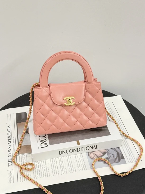 未使用 Chanel/香奈儿 23K kelly大号珊瑚粉 全套 拍下送中检