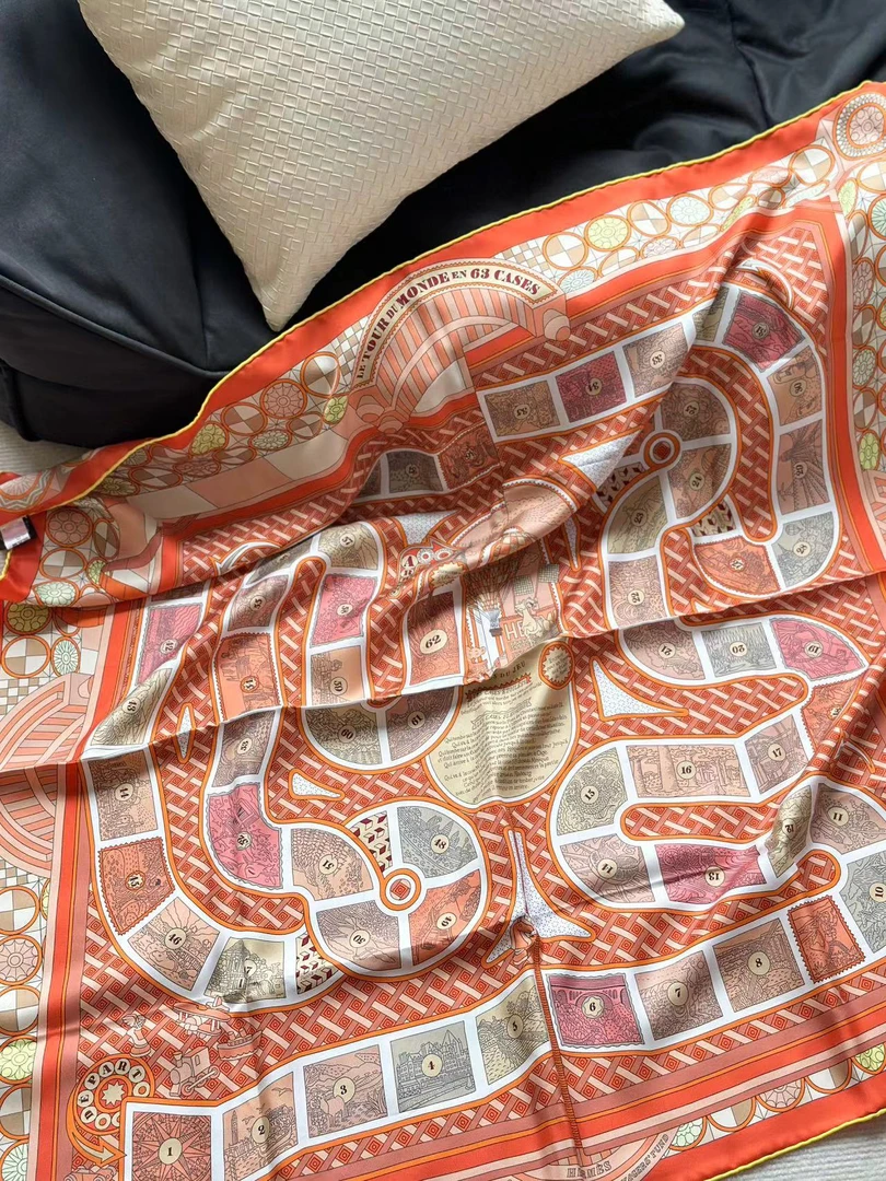 全新未使用 Hermes/爱马仕 方巾90✖️90 拍下送中检