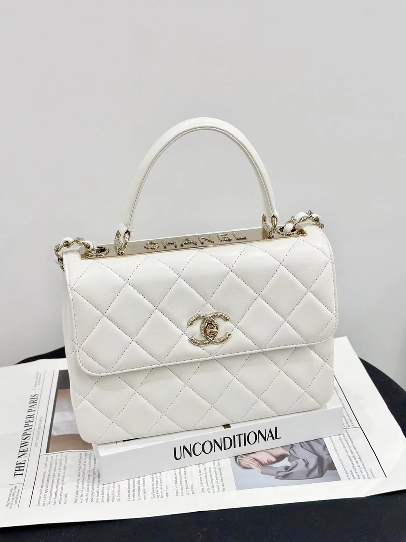 99新 Chanel/香奈儿 23s 白金trendy cc 小号大全套 拍下送中检