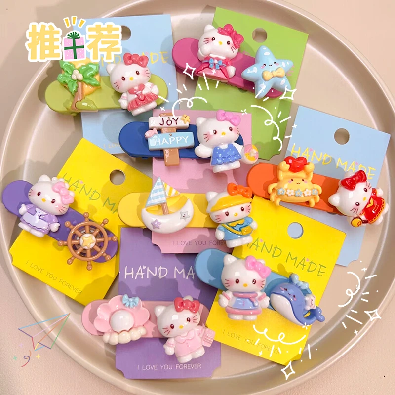 【梦幻海洋旋转小猫咪】可爱儿童卡通创意发饰少女发夹