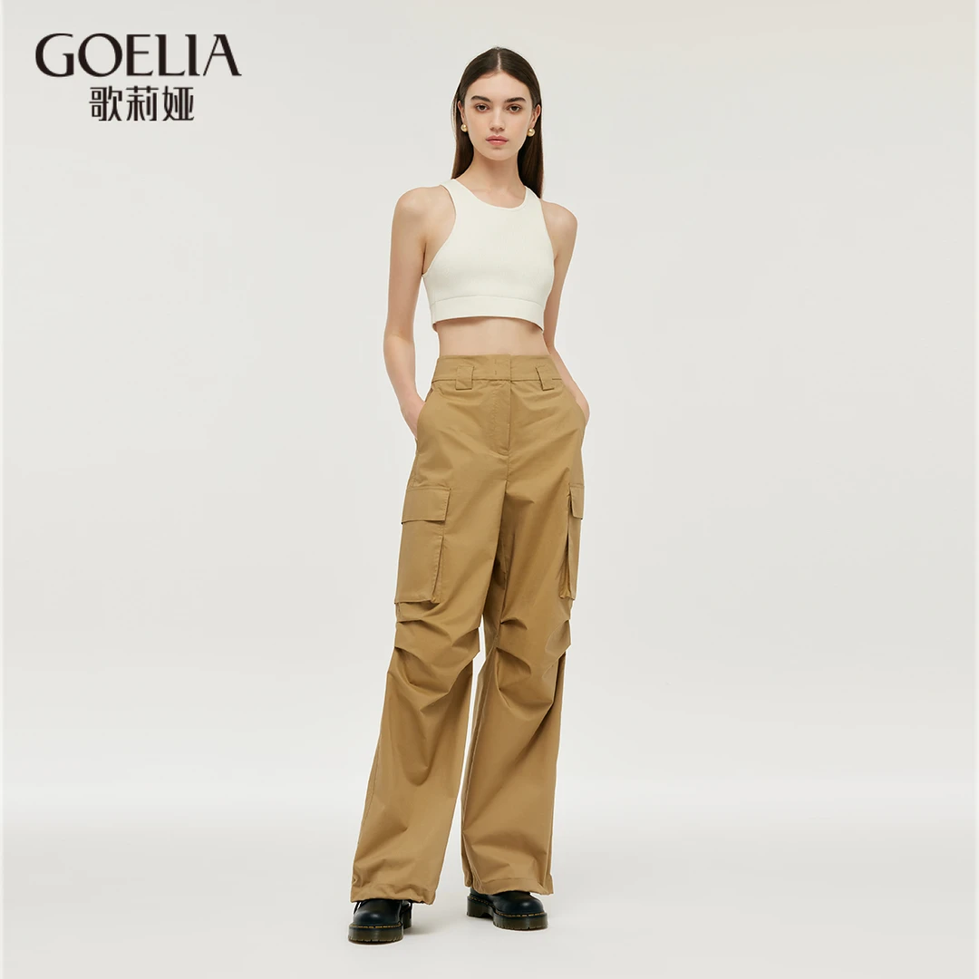 歌莉娅奥莱秋工装伞兵裤运动休闲1C7C1D250一秒入夏