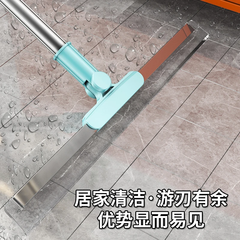 卫生间拖把浴室刮水器地刮大号吸水拖地长柄软硅胶两用干湿刮地