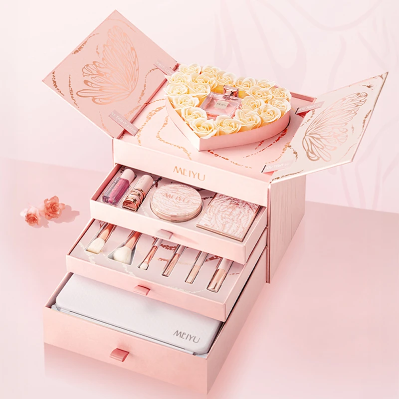 每遇绽放彩妆化妆品套装圣诞生日礼物礼盒送女朋友情人节告白