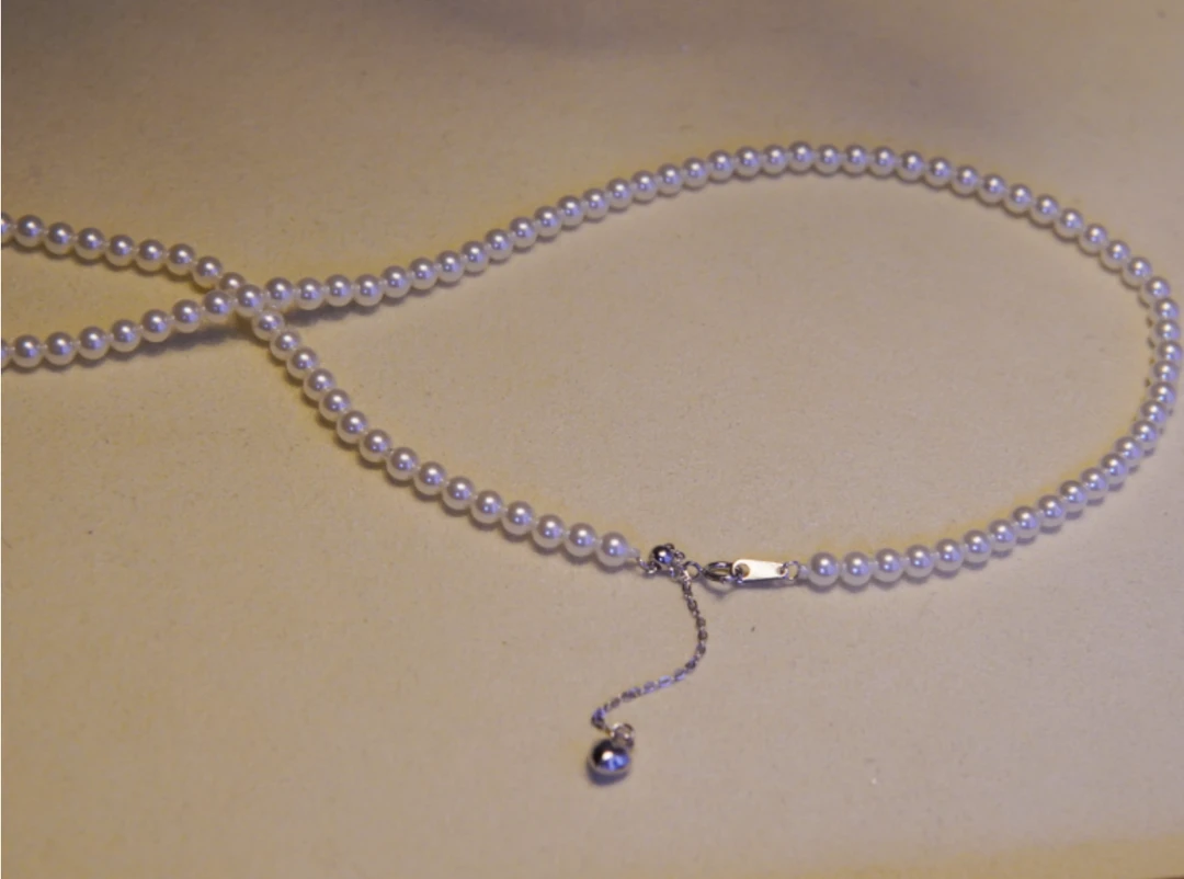 925银银制品 气质轻奢时尚百搭精致优雅海贝珠项链