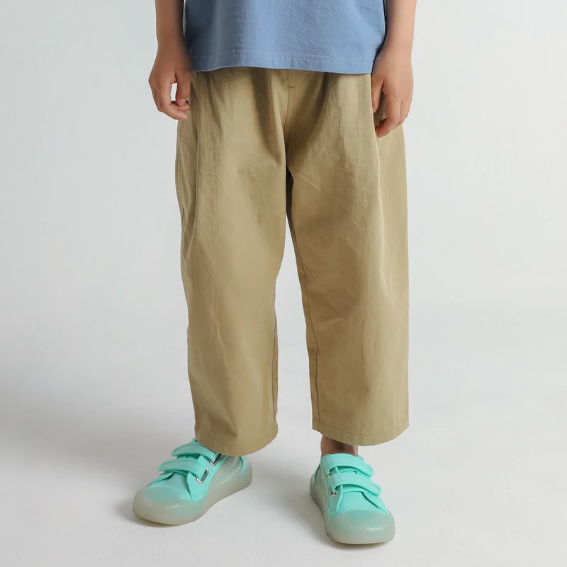 mipo儿童裤子新款夏季男童女童九分裤休闲裤宝宝裤子洋气