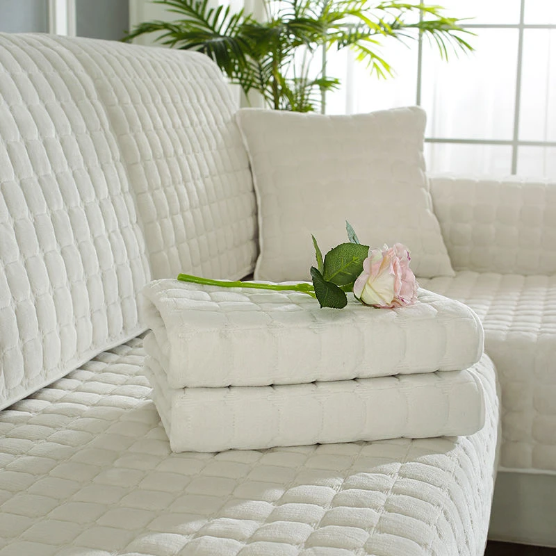 【单张福利】冬季加厚沙发垫法莱绒防滑抗皱坐垫靠垫扶手通用款垫子