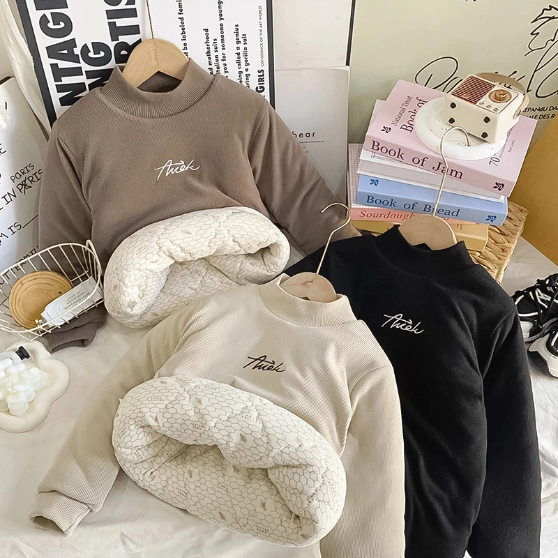 【三层夹棉抗寒-15°一件过冬】2024新款儿童温变儿童棉袄打底内搭