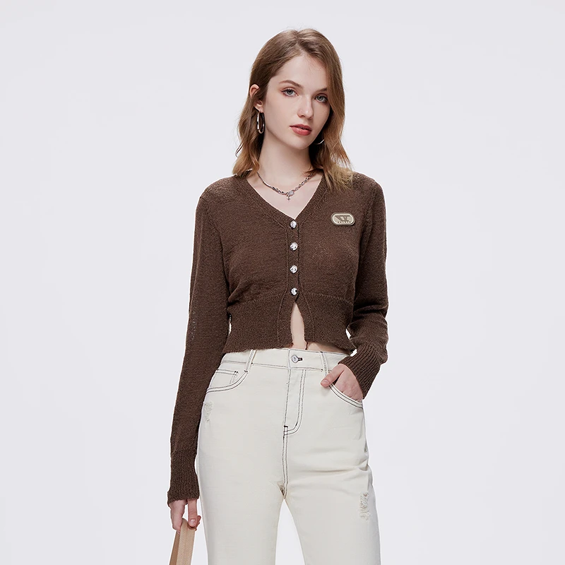 COLOVE毛针织衫241F100