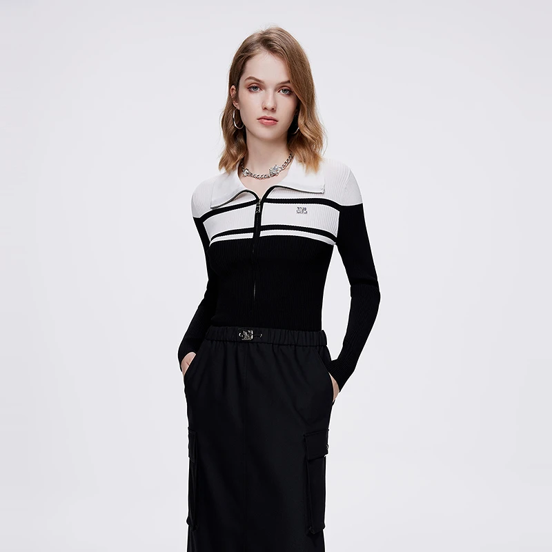 COLOVE毛针织衫241F168