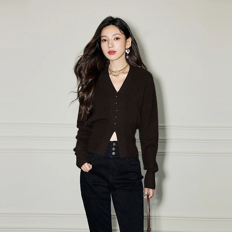 COLOVE毛针织衫844P168