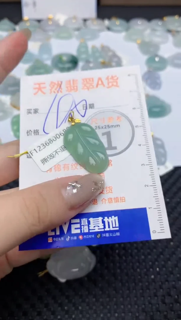 【闪购商品】翡翠颈饰18K金镶嵌242   天然翡翠A货