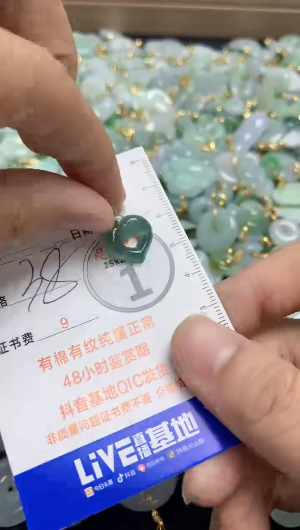 【闪购商品】翡翠颈饰合金天然翡翠A货