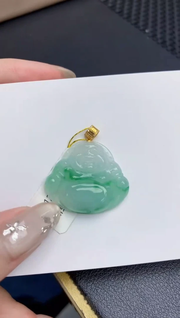 【闪购商品】翡翠颈饰18K金镶嵌260   天然翡翠A货