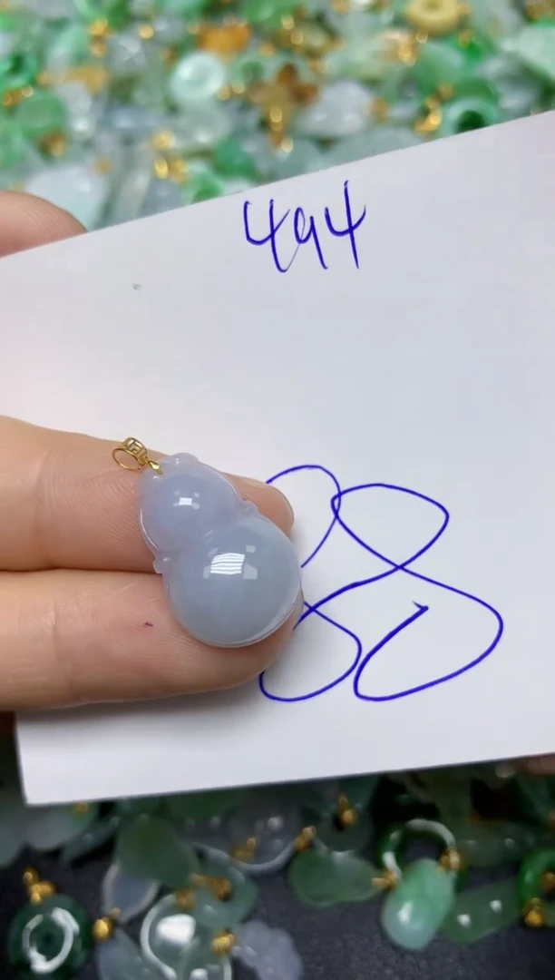 【闪购商品】翡翠颈饰18K金镶嵌    天然翡翠A货