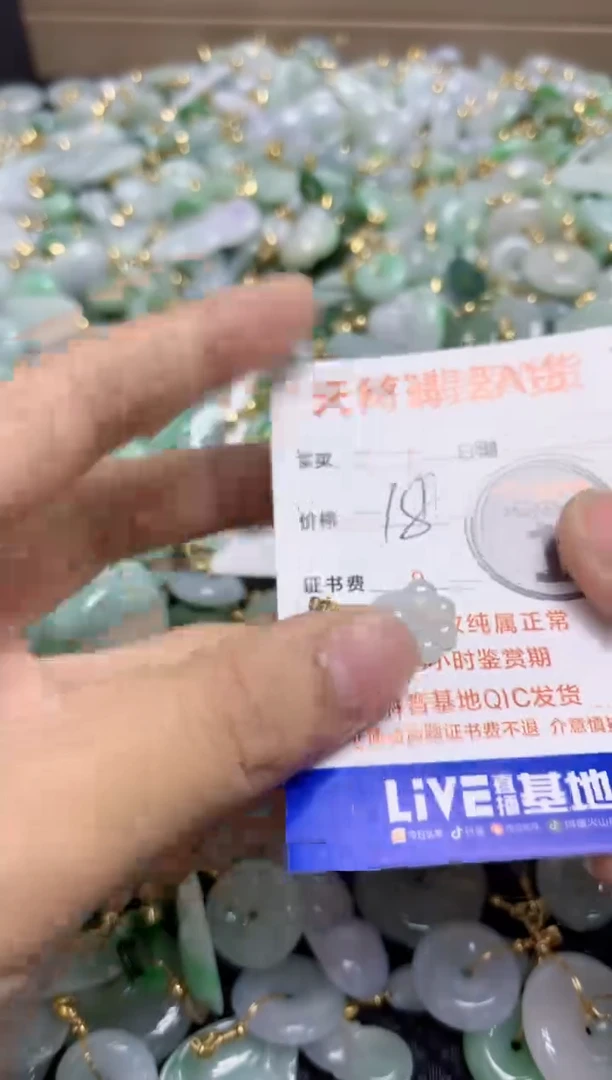 【闪购商品】翡翠颈饰合金天然翡翠A货
