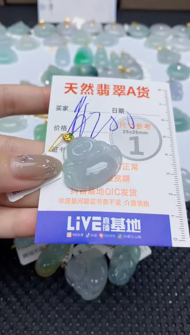 【闪购商品】翡翠颈饰18K金镶嵌206   天然翡翠A货