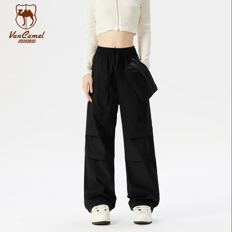 VANCAMEL/西域骆驼情侣夏季户外防水宽松口袋伞兵裤BY-K8899