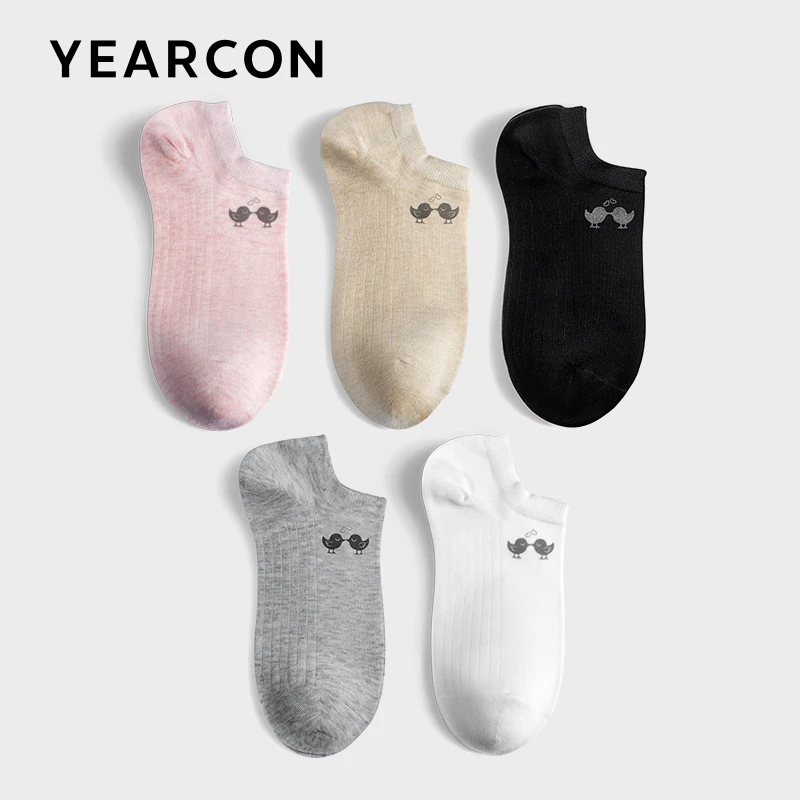 意尔康袜子女士船袜春夏薄款棉袜可爱日系网眼透气隐形ins潮短袜