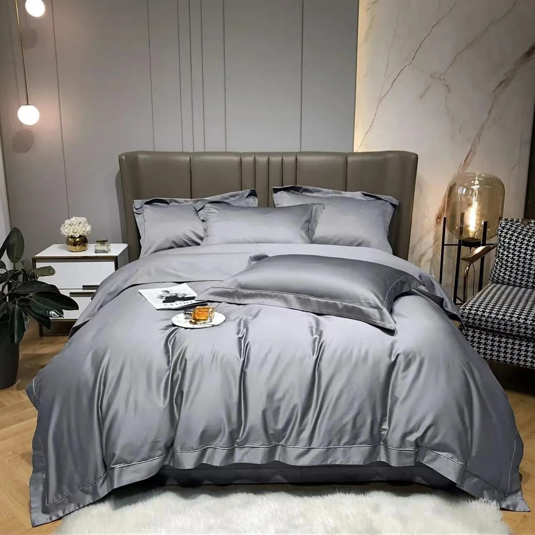 【Racy‘s Home】100支匹马棉-500TC全棉纯色四件套四季款