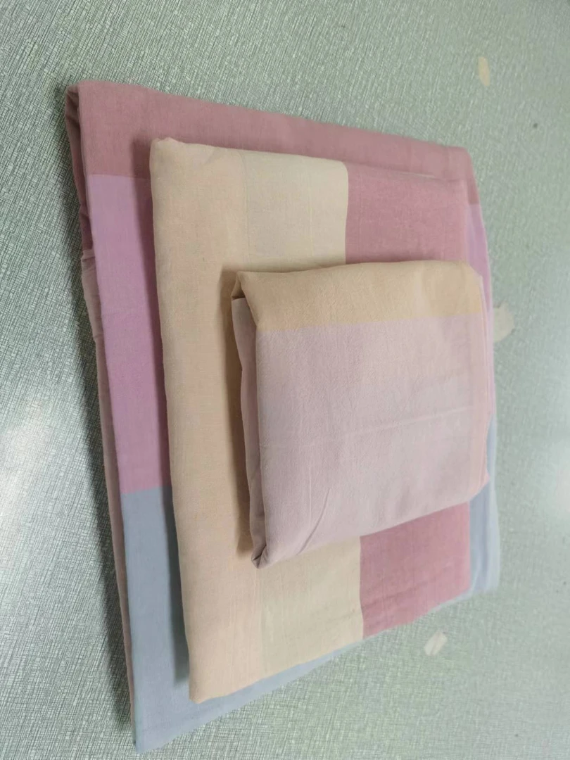【源头厂家】100%全棉色织水洗棉-家纺床上用品床单款4件套ST16