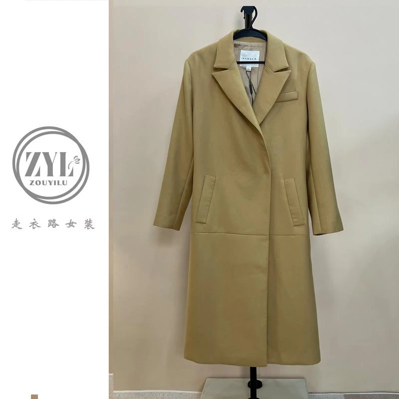 ZYL外套女装风衣气质大衣轻奢时尚中长款A617-23