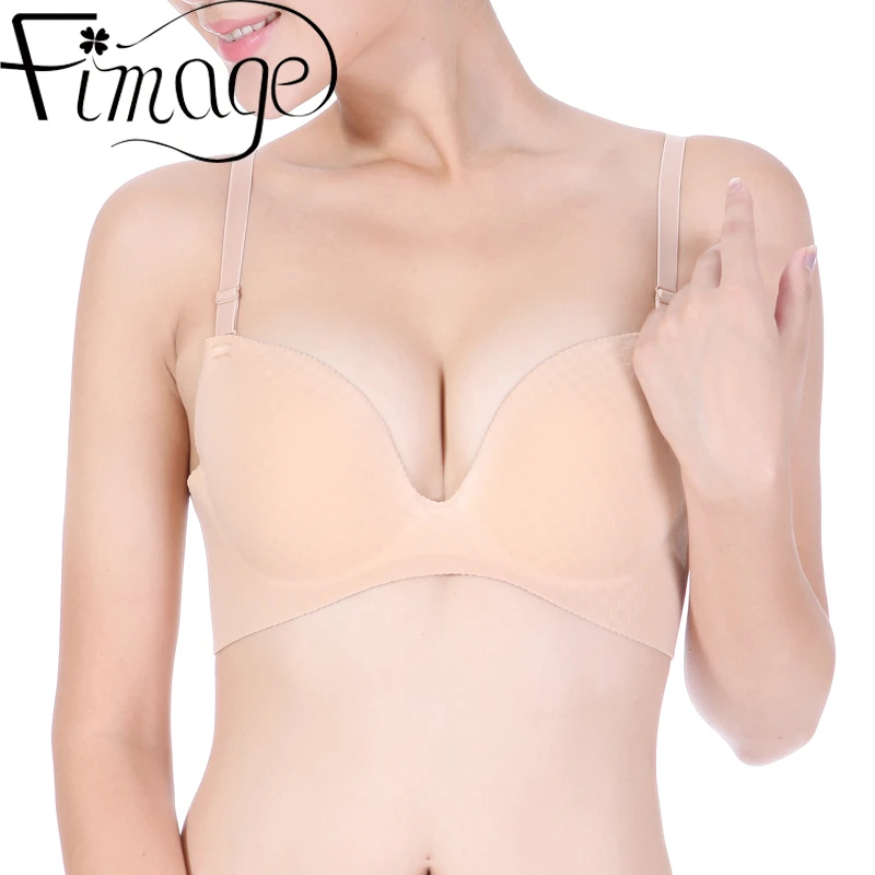 101823加厚超聚拢无痕厚杯舒适小胸女士一片式