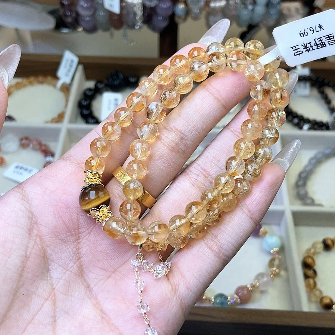 水晶手链未镶嵌黄塔