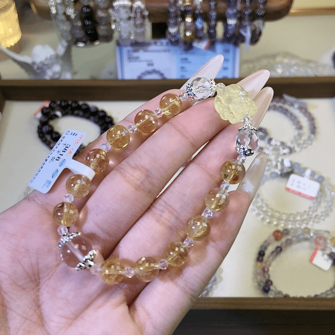 水晶手链未镶嵌黄水晶