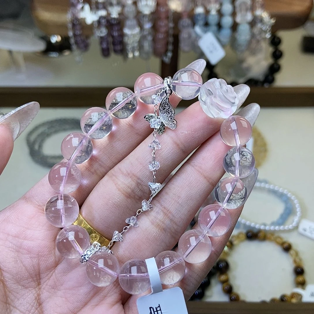 水晶手链未镶嵌粉水晶