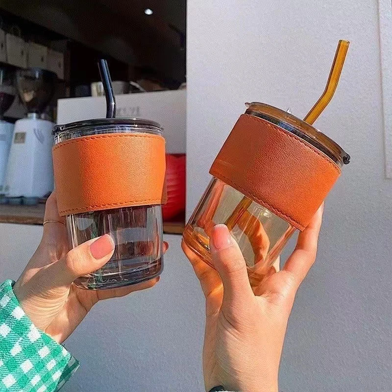 ins竹节杯网红水杯高颜值吸管杯咖啡杯子伴手礼果汁杯礼品玻璃杯