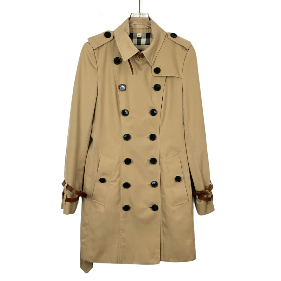 X9489 Burberry bbr 博柏利 棕色腰带款棉质风衣外套 38 S码 99新