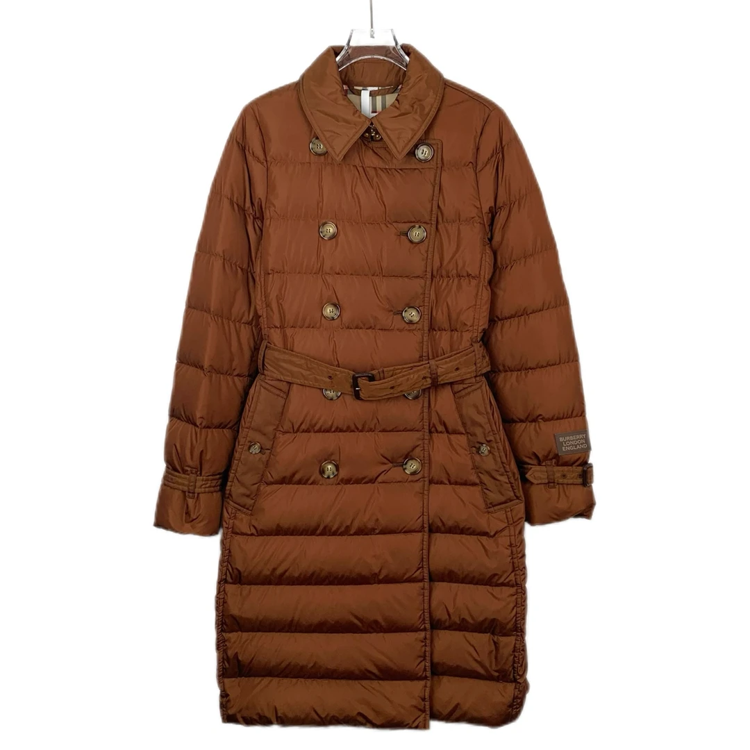 99新 017636 Burberry bbr 博柏利 logo贴饰双排扣羽绒服 XS码