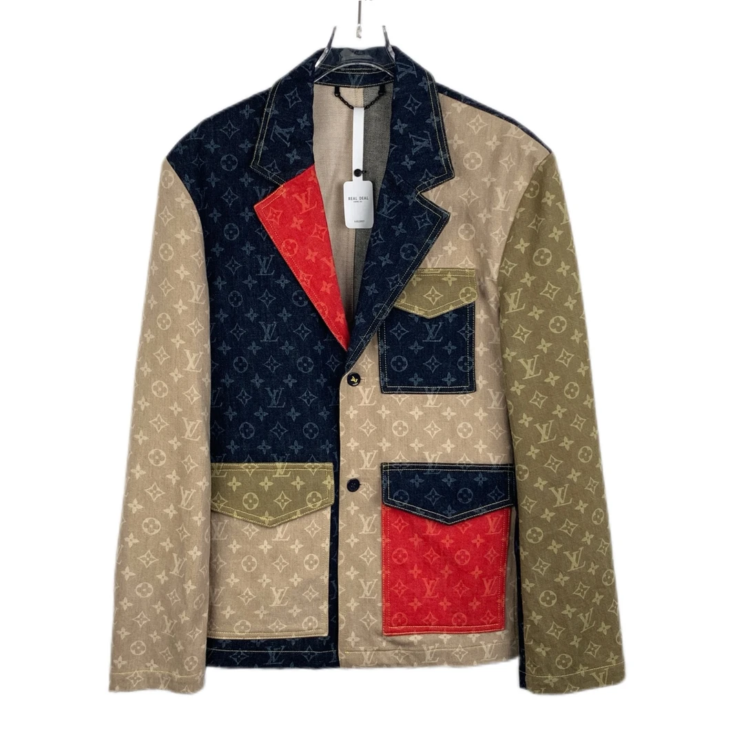 99新 012057 Louis Vuitton Lv 路易威登  logo老花满印西装  S码