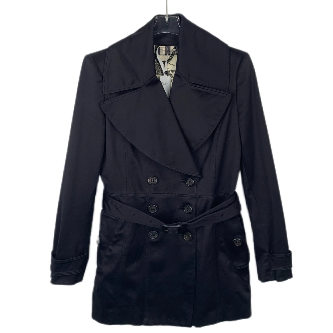 99新 017515 Burberry bbr 博柏利 翻领双排扣腰带款外套 S码