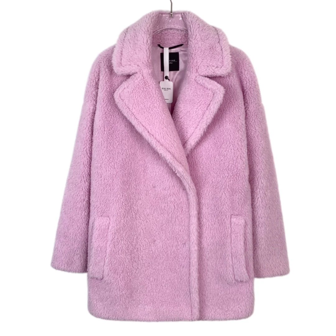 99新 008255 Weekend Maxmara 绵羊毛混纺短款泰迪大衣 XS码