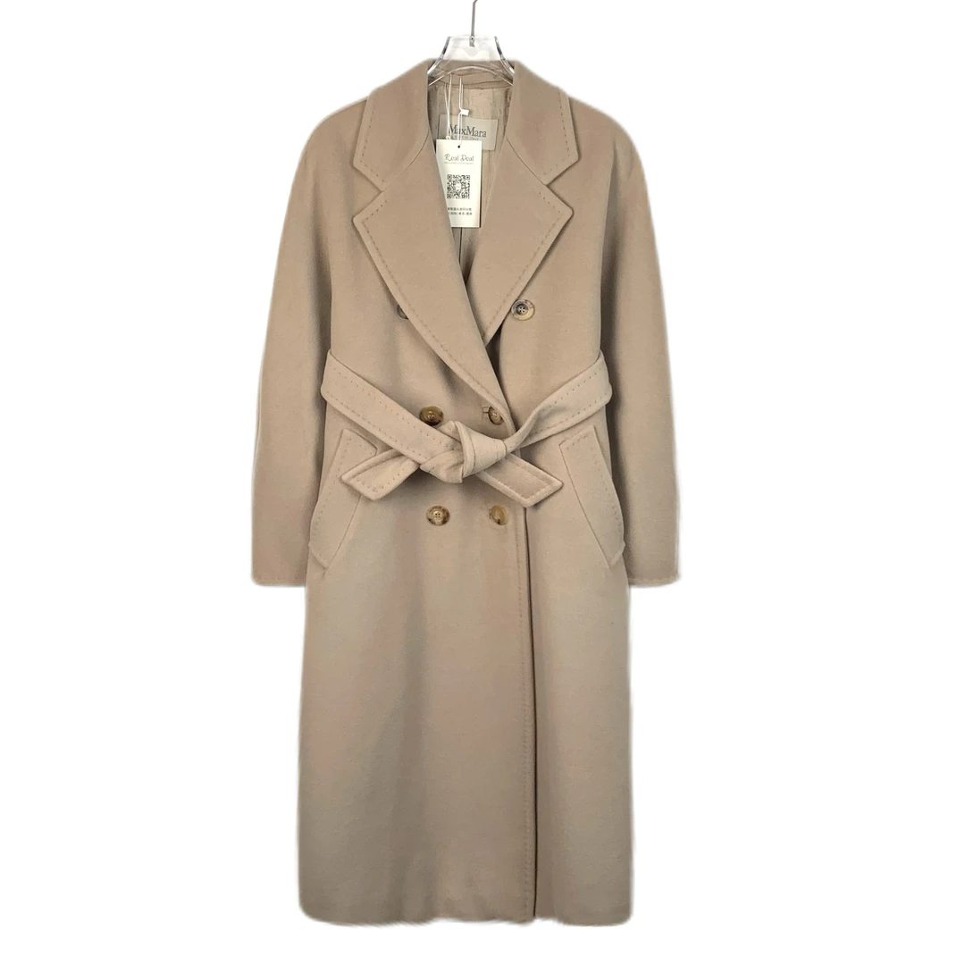 X11207 Maxmara 101801系列沙色绵羊毛大衣 36 XS码 99新