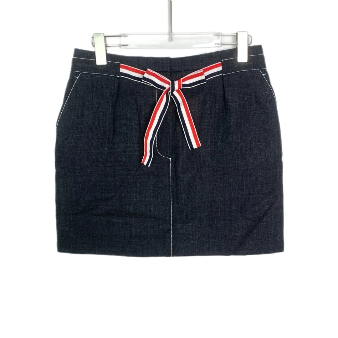 99新 XH 001904 Thom Browne tb 女士短裙 腰带飘带 36码