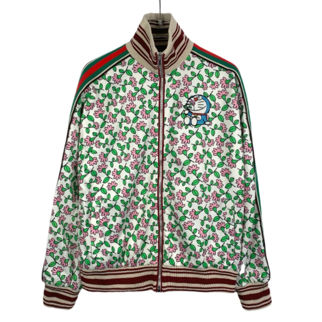 99新 012287 Gucci 古驰 xDoraemon 联名款  哆啦A梦刺绣花卉外套