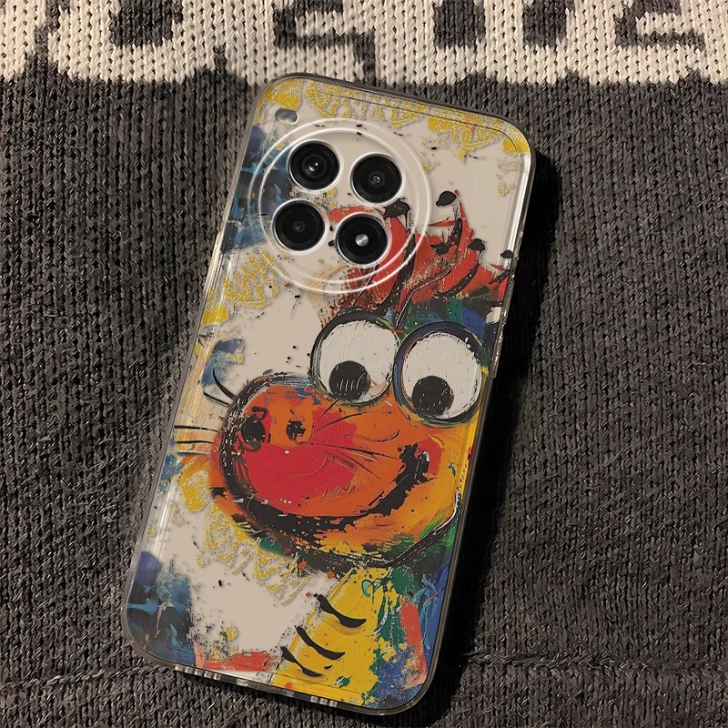 一加Ace3Pro涂鸦水墨龙手机壳搞怪国风全包高级防摔保护套男女款