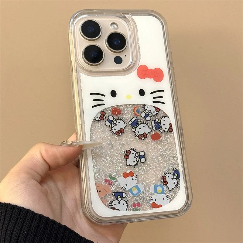 白底蝴蝶结kt猫适用苹果16promax手机壳iPhone16新15防摔14小众13