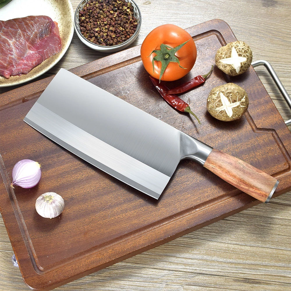 金厨堡手工锻打厨房家用斩切两用砍骨菜刀切片用刀锋利免磨开刃